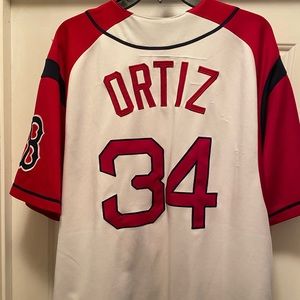 Mens Majestic Boston Red Sox David Ortiz Batting Practice jersey